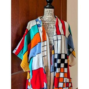 Vintage MCM Terry Cloth Swimwear Avant Garde Unisex Retro Robe